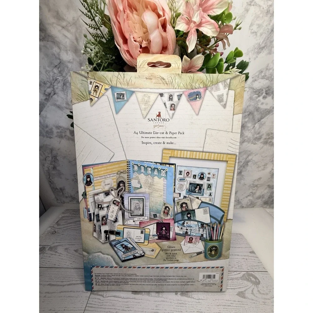 Santoro Gorjuss Tri Fold A4 Ultimate‎ Die Cut and Paper Pack Postal Theme NIB